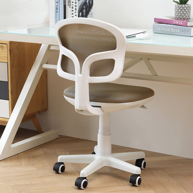 Small Swivel Learning Chair Office Chair without Armrest