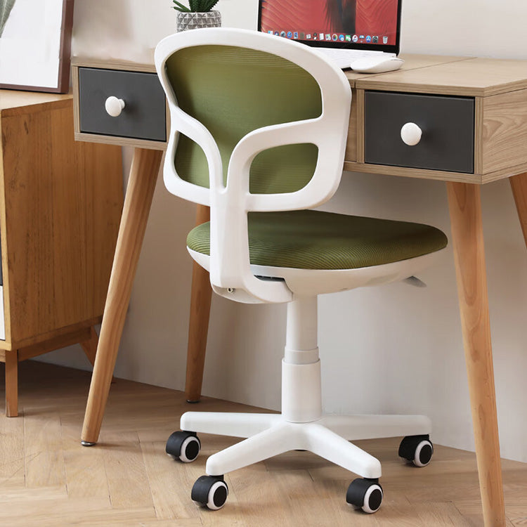 Small Swivel Learning Chair Office Chair without Armrest