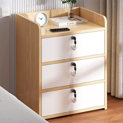 Wooden Lockable Drawer Cabinet