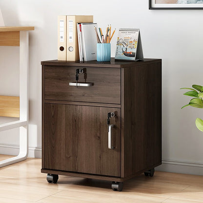 Wooden Lockable Drawer Cabinet