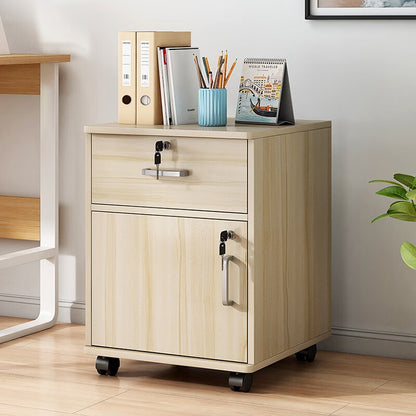 Wooden Lockable Drawer Cabinet