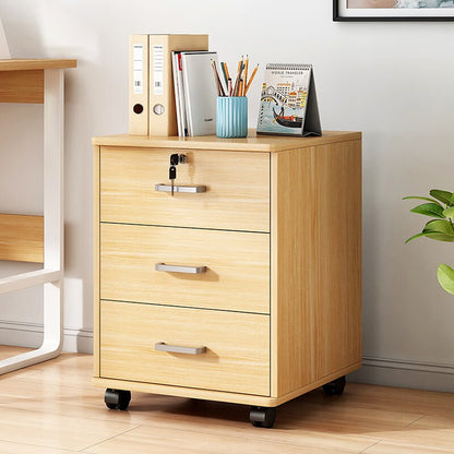 Wooden Lockable Drawer Cabinet