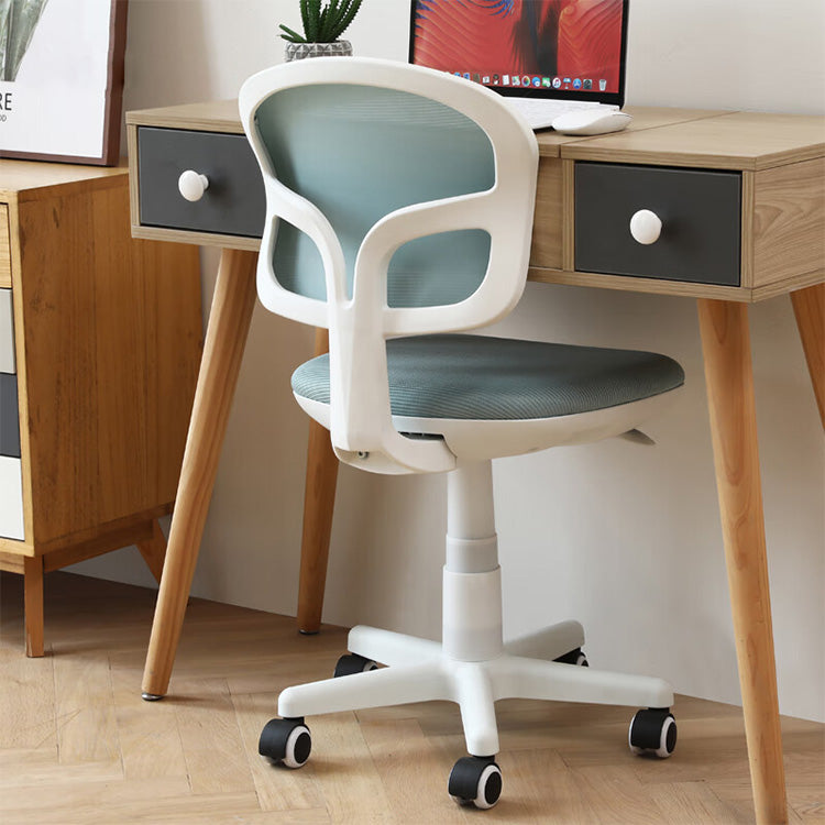 Small Swivel Learning Chair Office Chair without Armrest